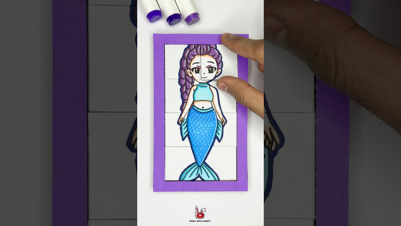 Kpop Demon Hunters Rumi Mermaid Beautiful Anime style Cardboard Puzzle 🫣✨ 