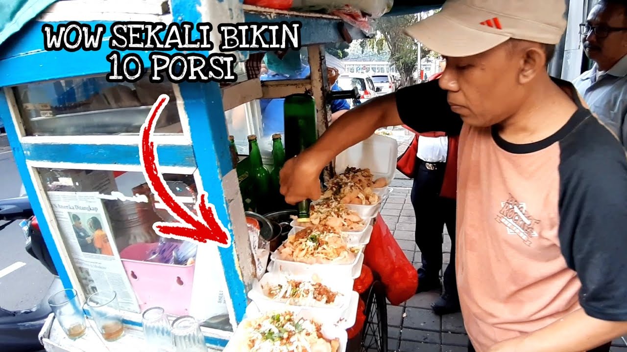 WOW GEROBAK INI SEKALI BIKIN 10 PORSI !! 3 JAM LUDES !! INDONESIA STREET FOOD