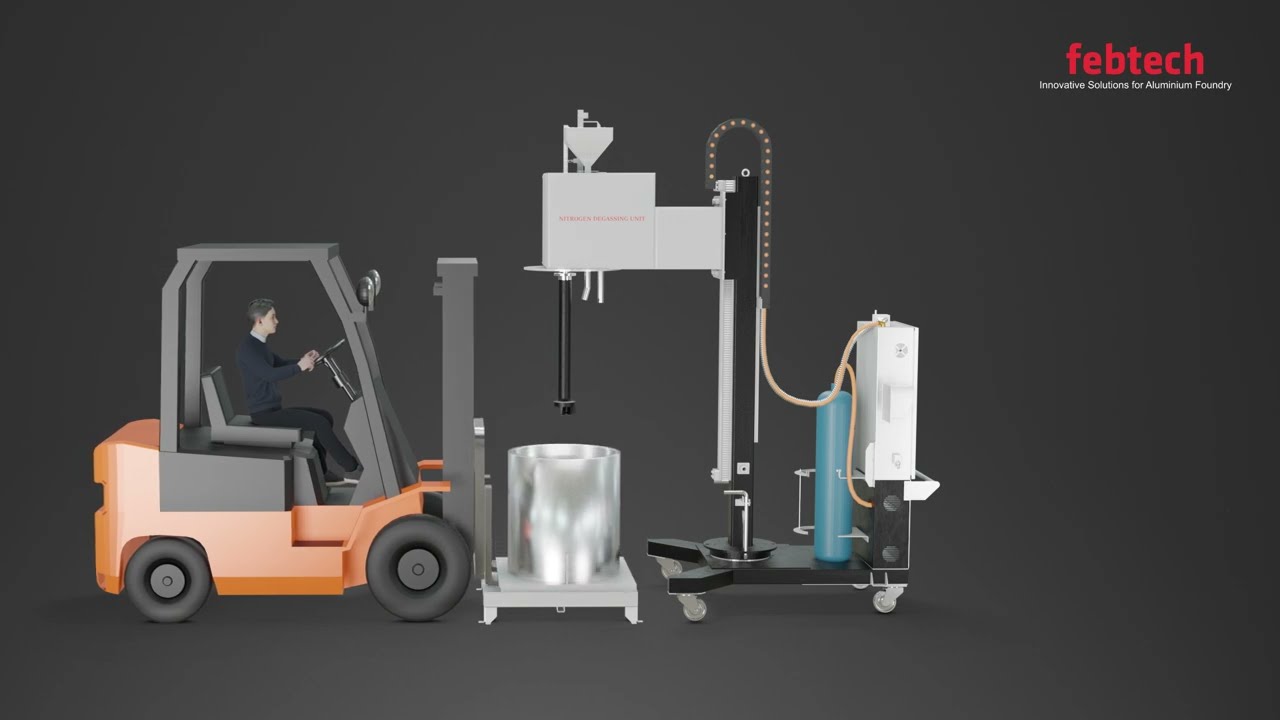 Nitrogen Degassing Unit For Aluminum Foundry