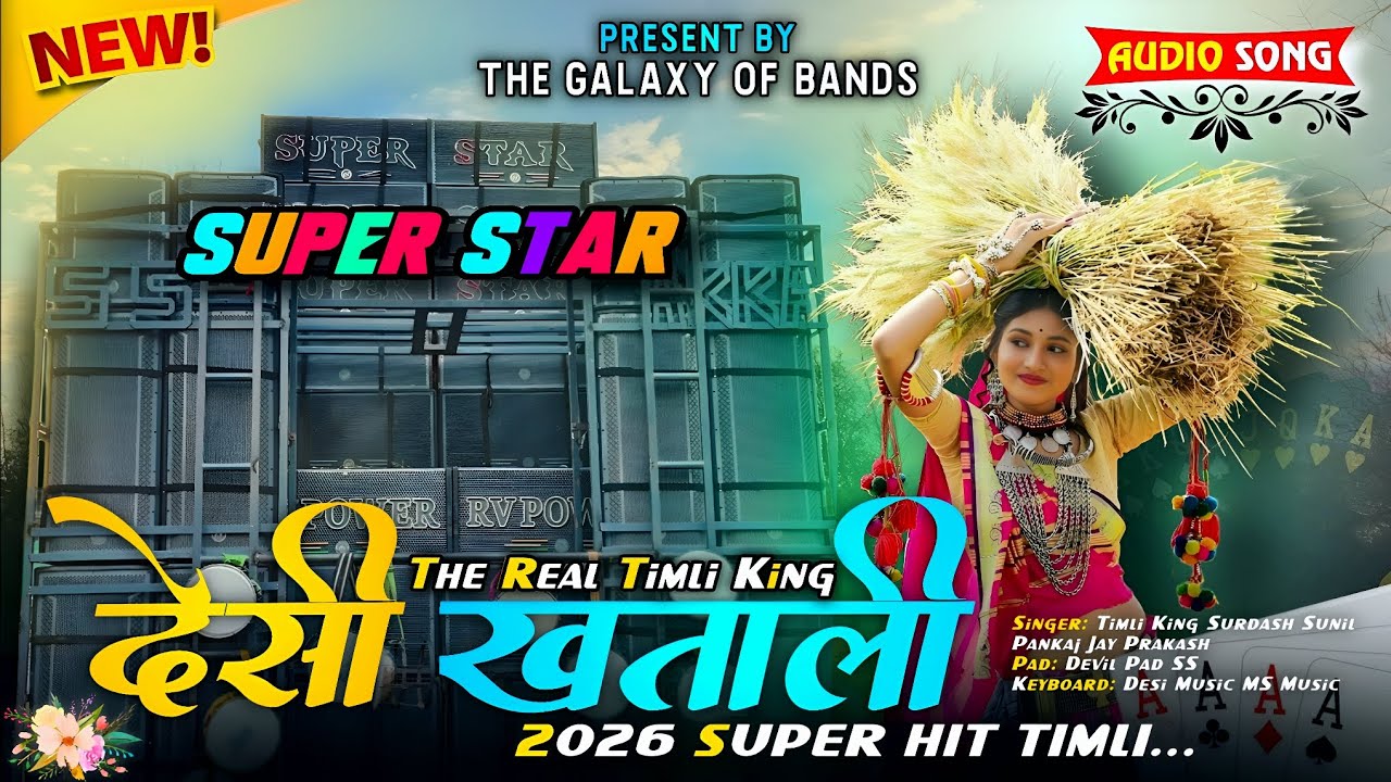 Super star band देसी खताली टीमली 😍🌿💙 || 2026 Non Stop Super Hit Khatali TimliSong #Ekka 