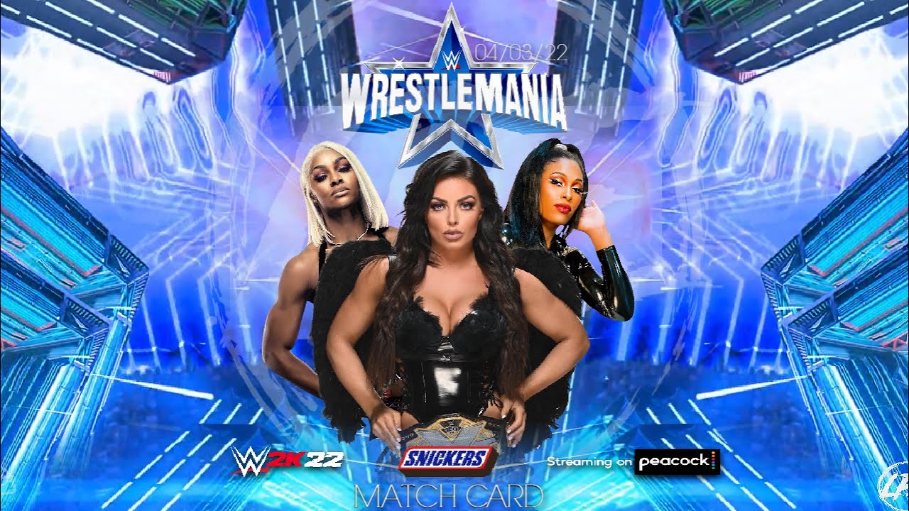 WWE 2K22 WRESTLEMANIA MATCH CARD THIS SUNDAY ON MY CHANNEL !