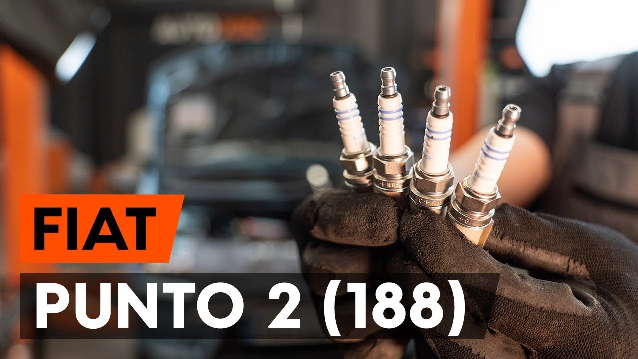 How to change spark plug on FIAT PUNTO 2 (188) [TUTORIAL AUTODOC]