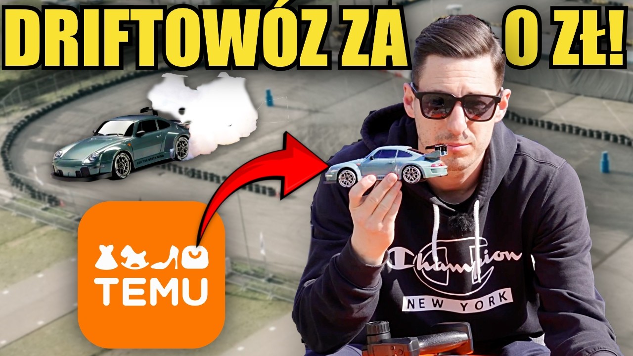 Porsche RC drift za 0 ZŁ! na TEMU! TEST| Darmowy samoch&oacute;d zdalnie sterowany za zero PLN!