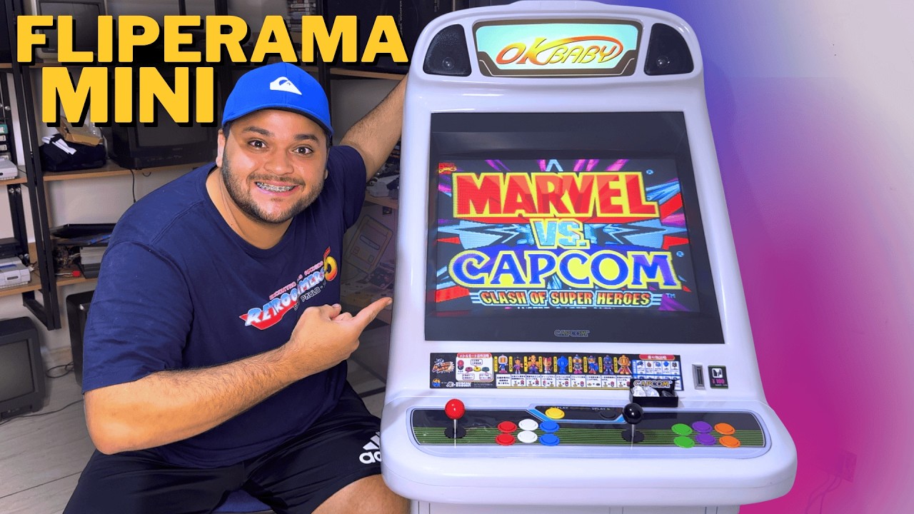 COMPREI UMA MINI MAQUINA DE FLIPERAMA (OKBABY CANDY CAB)