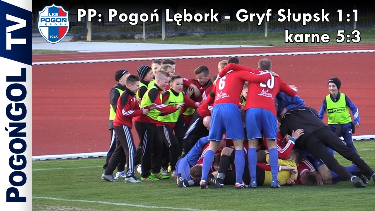 PP: Pogoń Lębork - Gryf Słupsk 1:1 k.5:3