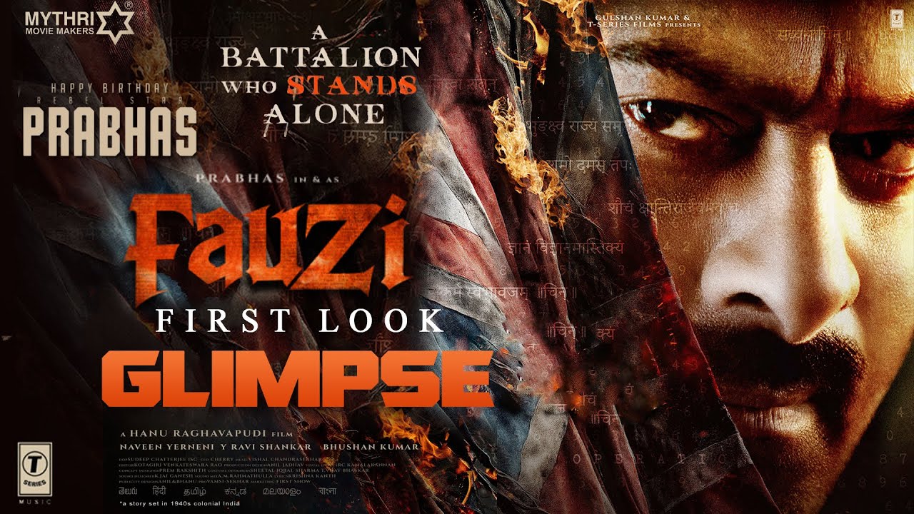 #FAUZI - First Look Title Glimpse | Prabhas | Imanvi Ismail | Hanu Raghavapudi | Vishal | Jayaprada