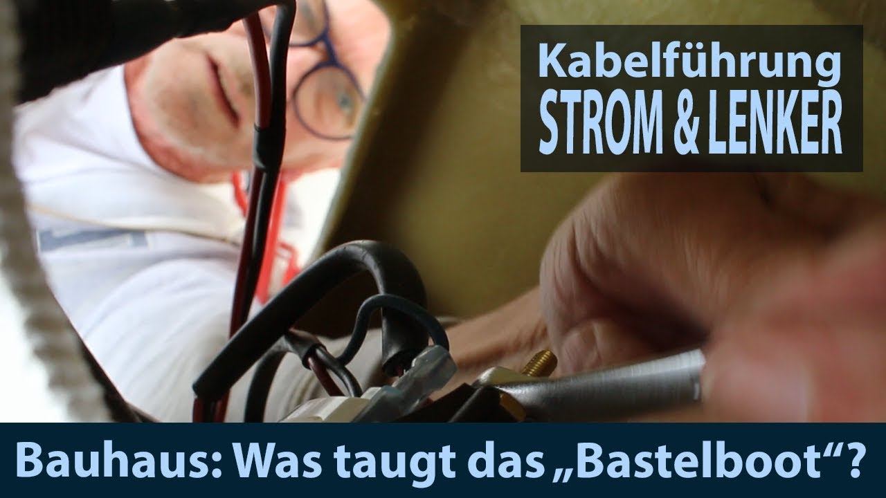 Bauhaus Bastelboot #4 Armaturen, Batterie & Stromkabel, Konsole & Schaltung, Lenkkabel & Lenkrad