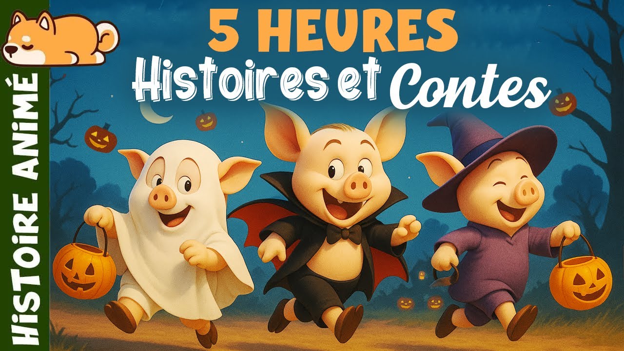 5H00 Histoire et contes 🐷 Histoire pour s'endormir, Conte de fée pour enfant en français, Halloween
