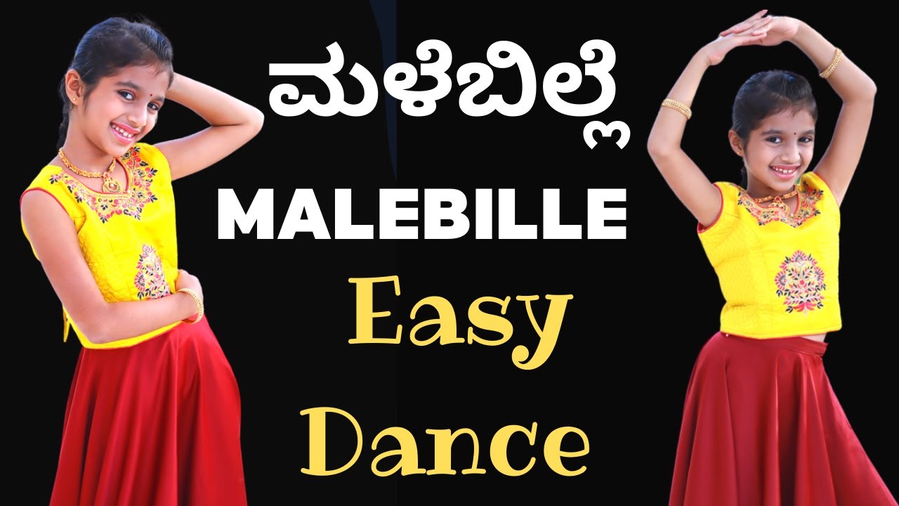 Malebille Malebille | Kannada dance cover | Easy Dance steps | Kids dance | Anvi Shetty
