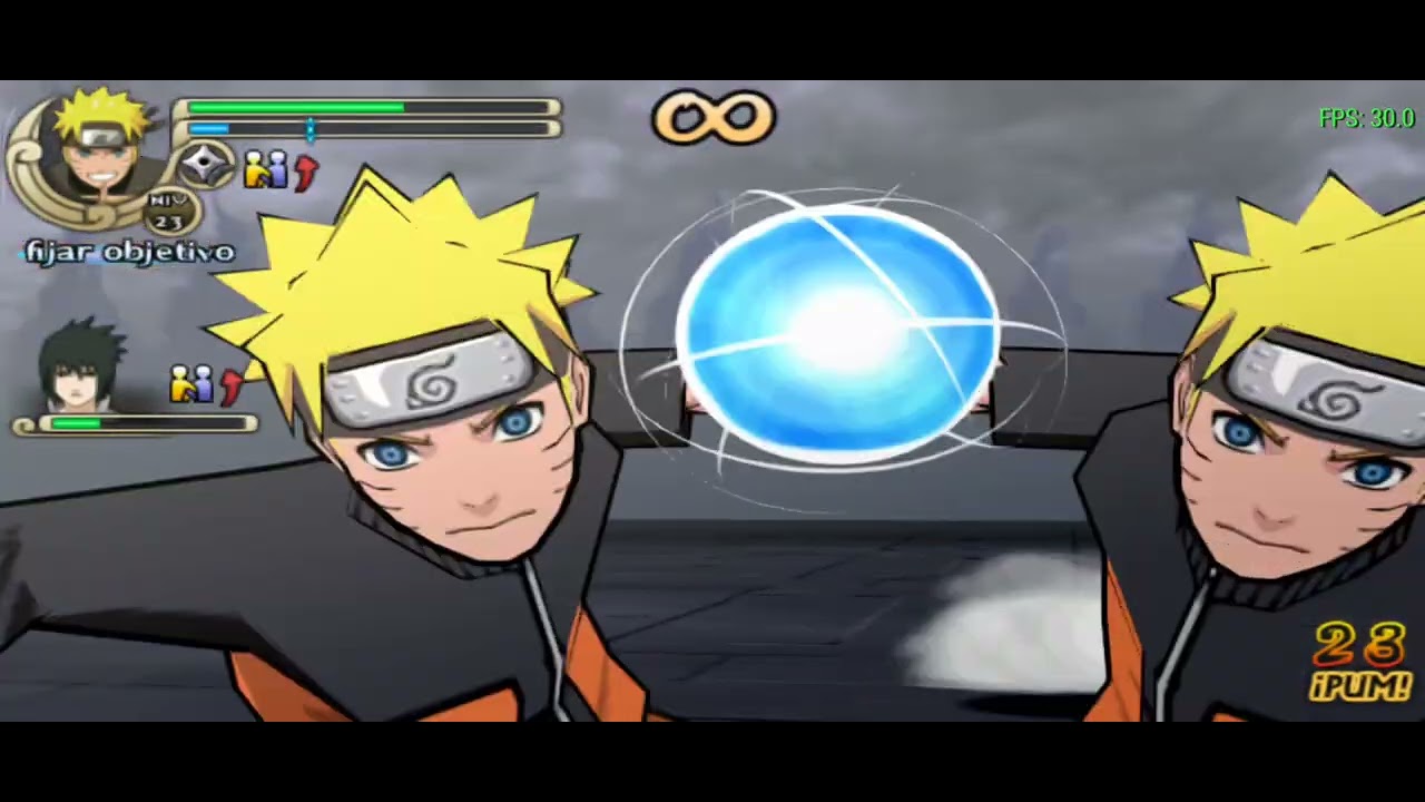 Naruto y Sasuke vs pain y Konan: Naruto ultimate ninja impact 
