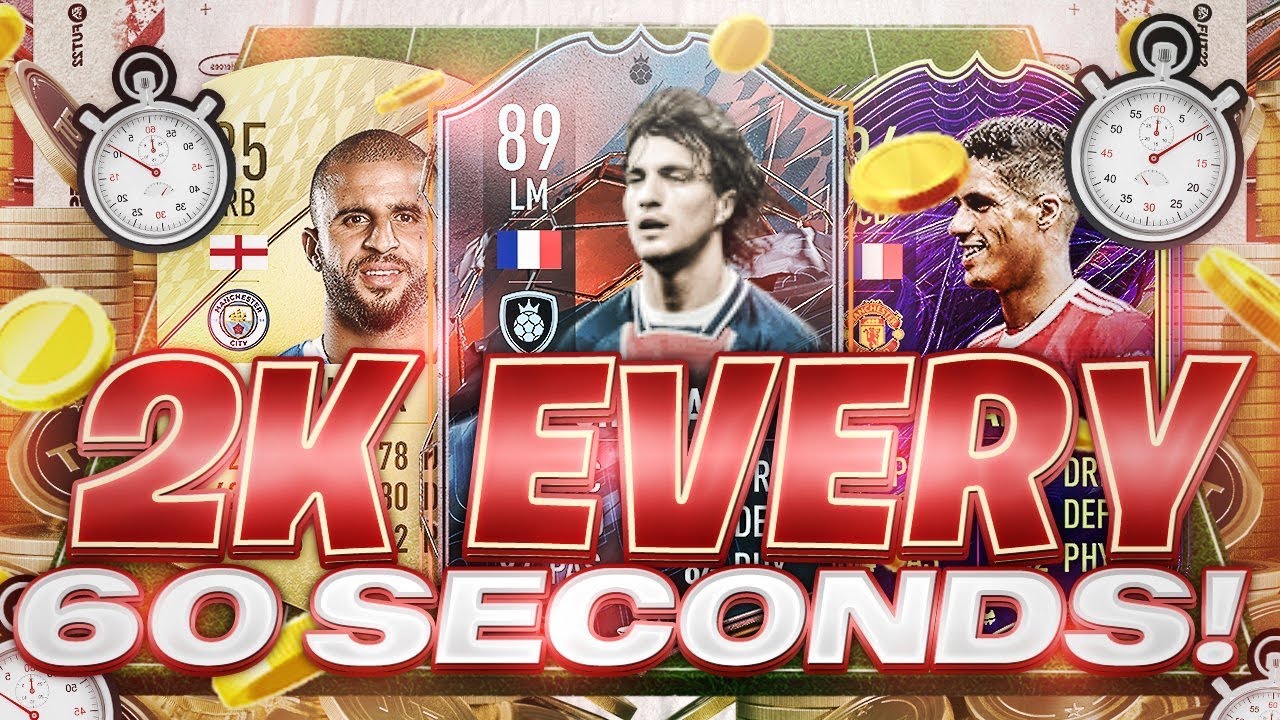 OMG! 2K EVERY 60 SECONDS FIFA 22 BEST TRADING METHOD (FIFA 22 SNIPING FILTERS & FLIPPING)