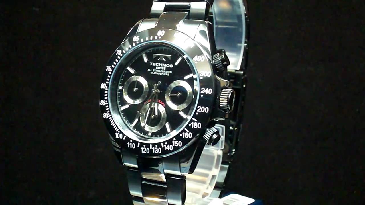 【TECHNOS】 テクノス　紳士クロノグラフ  TGM615BB　 定価￥35,000-（税込）