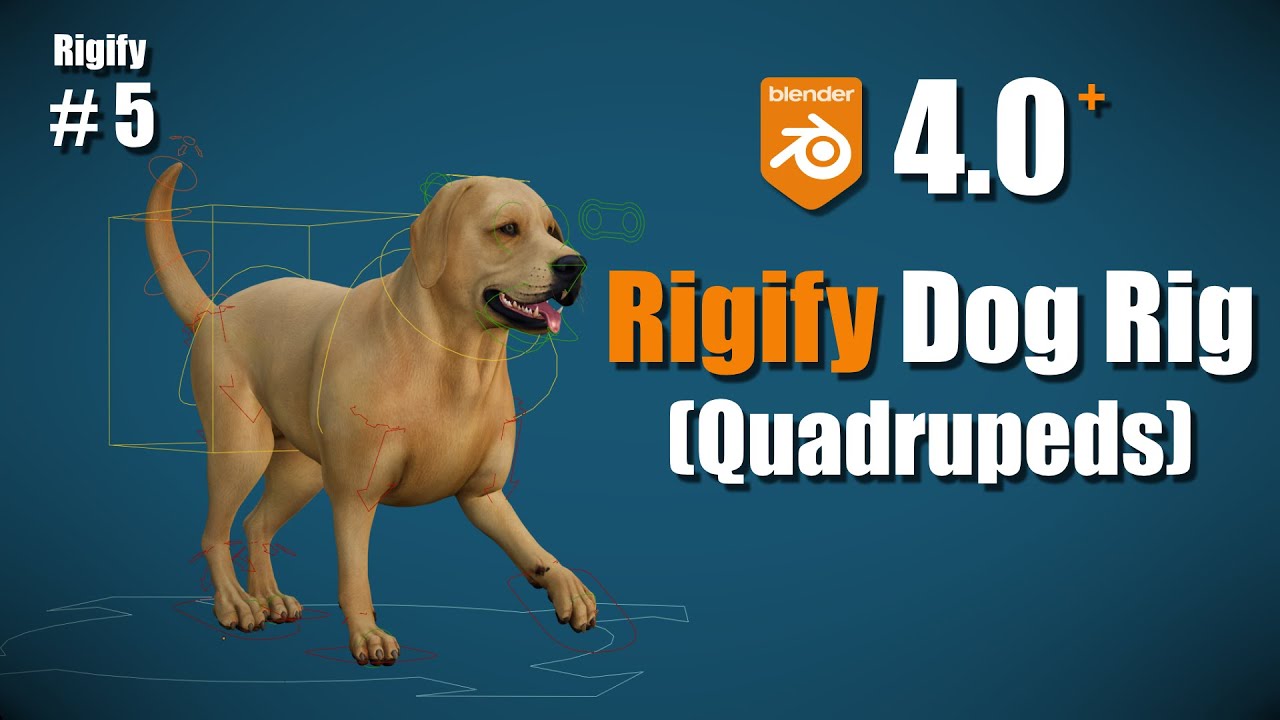 [Blender 4.0 RIGIFY] ＃5: Риг для собаки/четвероногого
