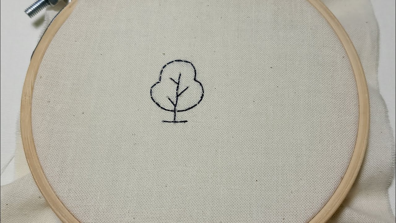 Bordar árbol 🌳 súper Fácil y rápido.