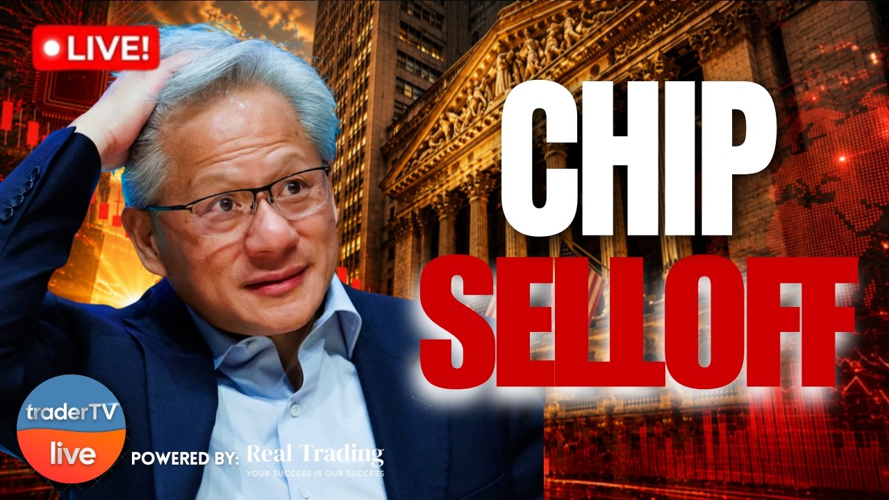 Chip Stocks Continue to Sink as Netflix Earnings Loom | Stock Market Live