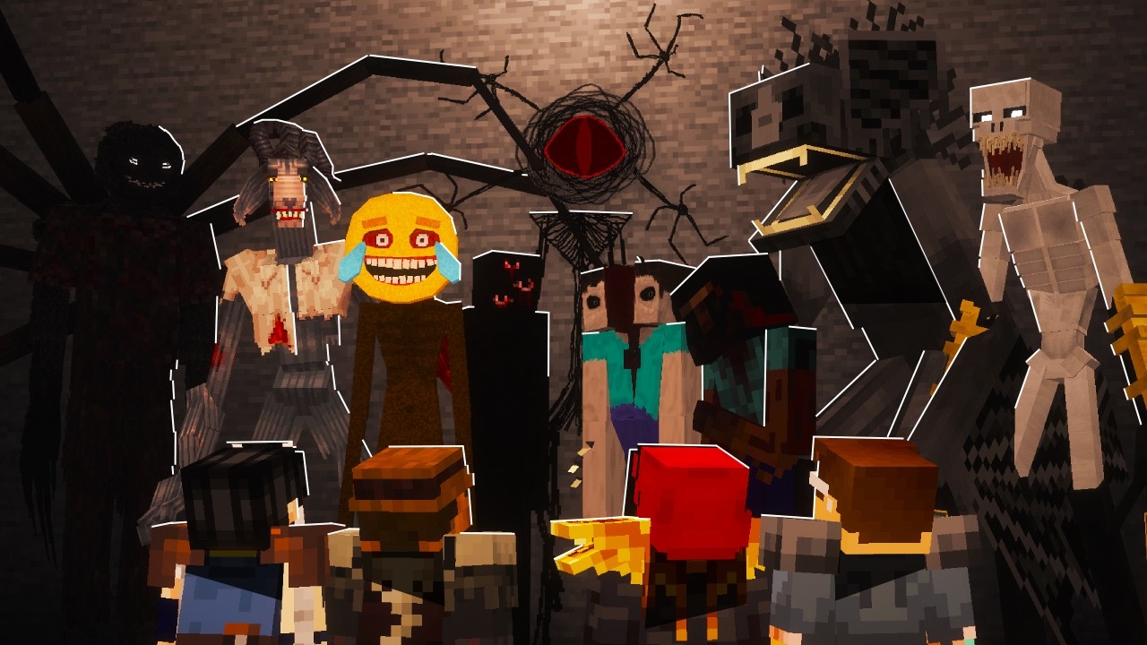 Every Minecraft Horror Mod Vs 4 Idiots With Magical Powers
