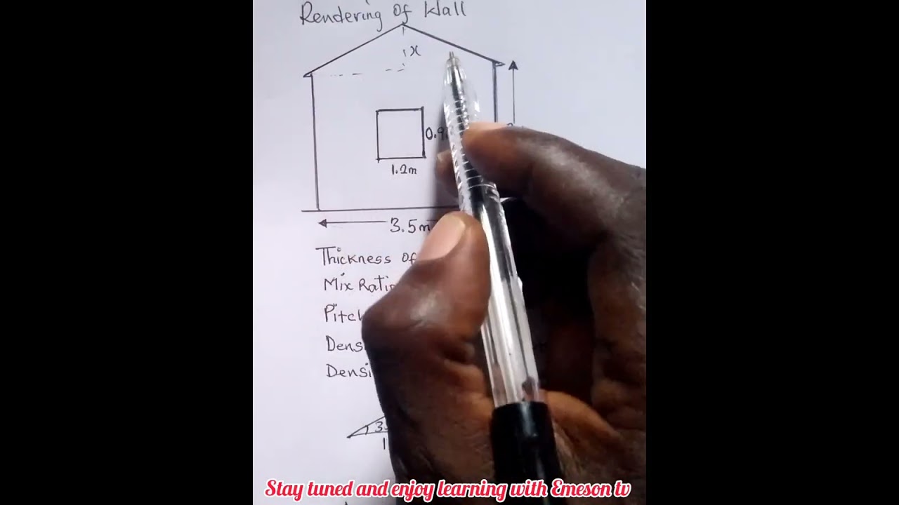 Rendering (plastering) of wall