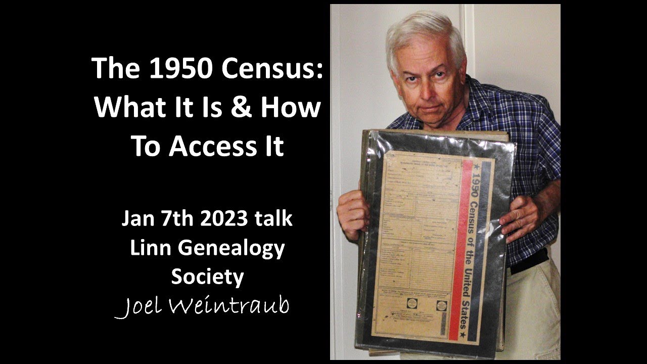 The 1950 Census: What It Is & How To Access It. 1/7/2023 Linn Genealogy Society Talk