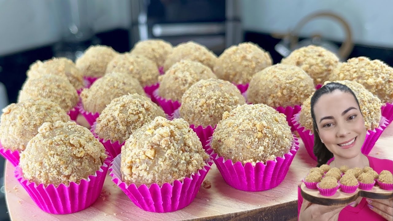 BRIGADEIRO DE PAÇOQUINHA SEM LEITE CONDENSADO SEM CREME DE LEITE