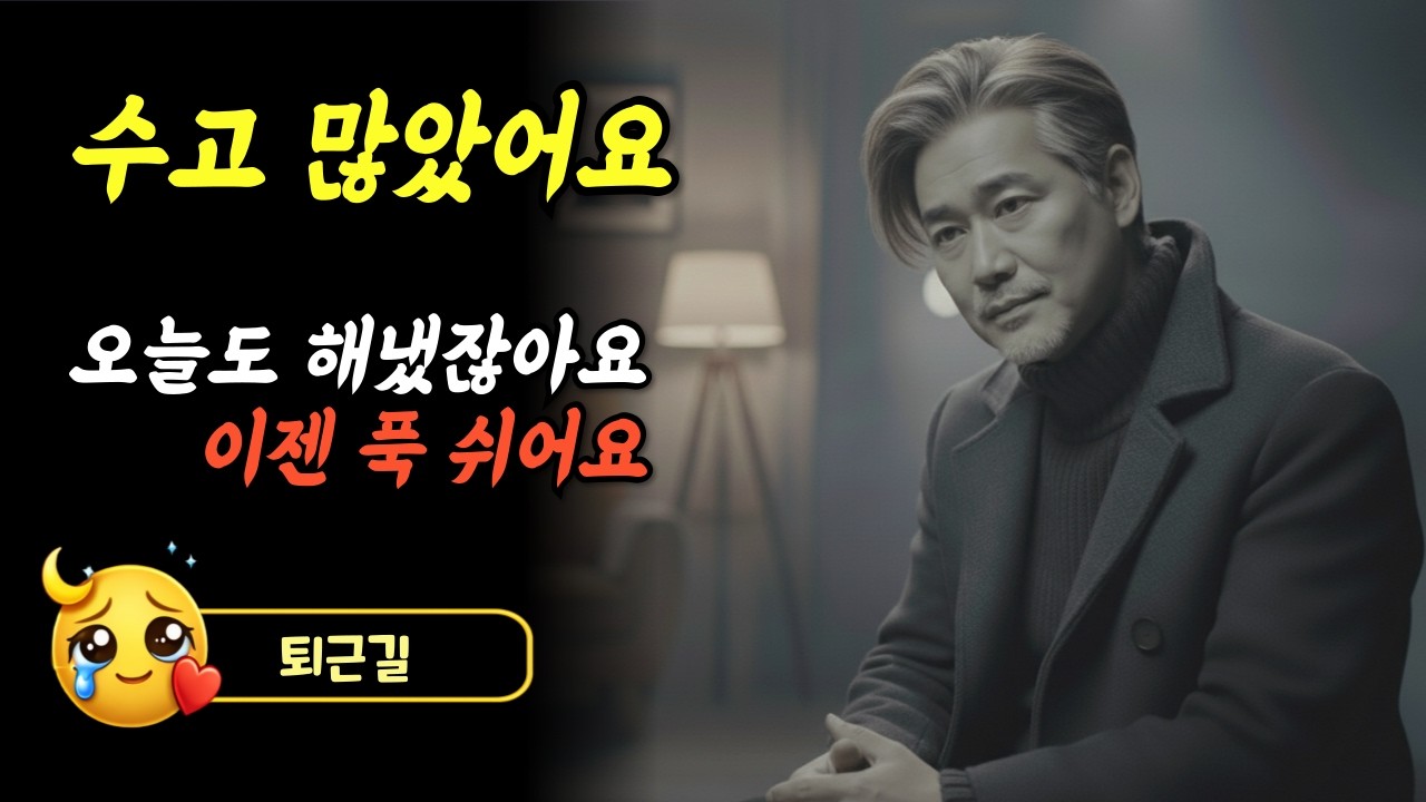 수고 많았어요 | 지친 마음을 다독이는 위로의 트로트
