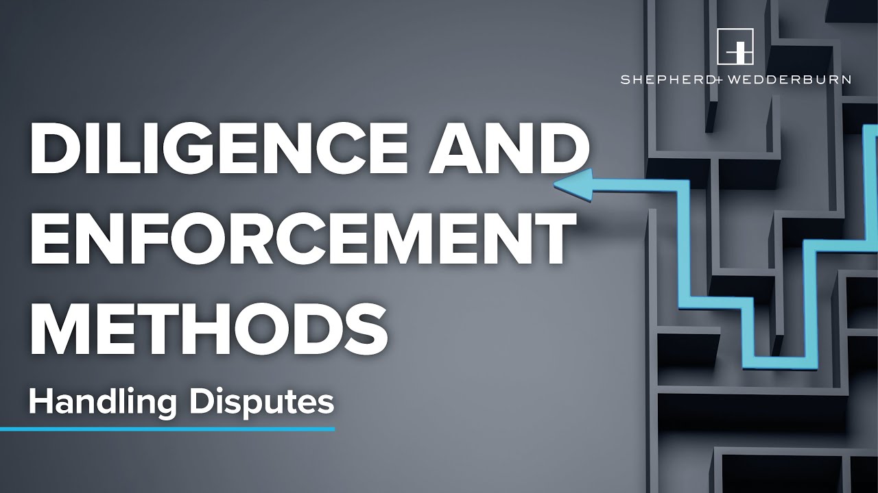 Diligence and enforcement methods – Handling Disputes in Scotland series