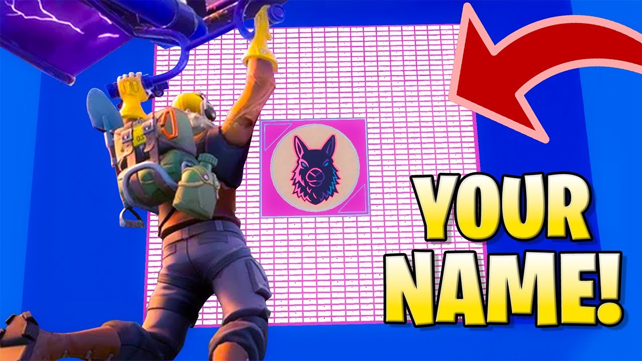 Adding 10,000 Subscribers Names To My Fortnite Map!