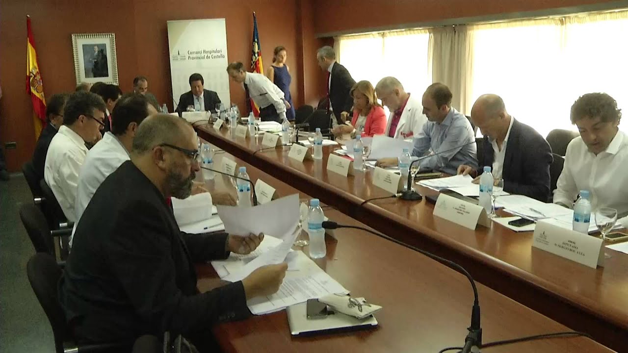 Reunión del consejo del Consorcio Hospitalario Provincial de Castellón