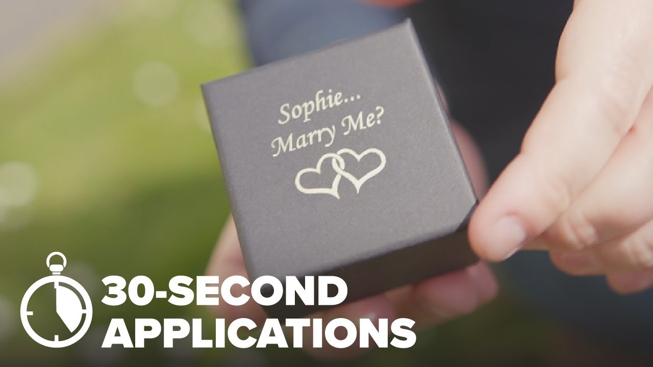 30-Second Application – Laser Foiling a Gift Box