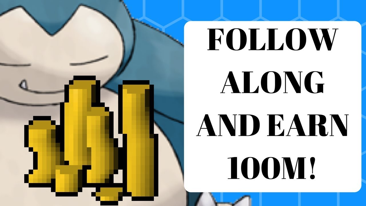 Earn 100m! Zero GP to 100m Follow Along Series #1 | Runescape