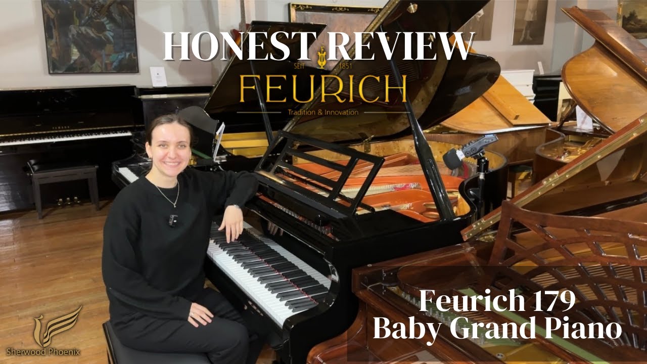 Feurich 179 Baby Grand Piano with Brass Frame | Review & Demo | Sherwood Phoenix