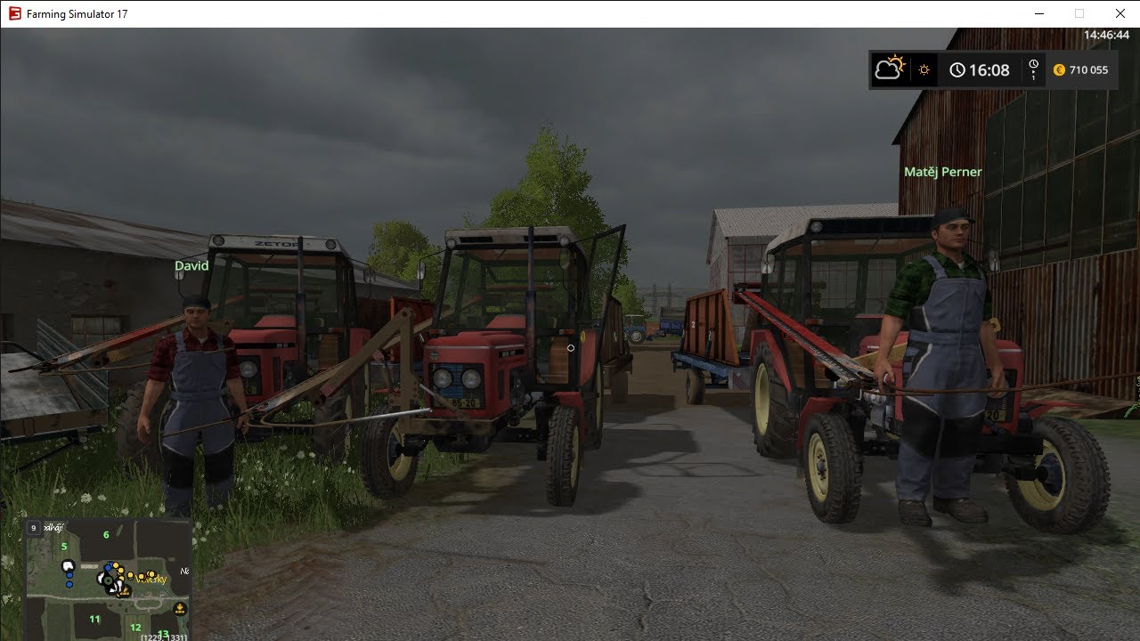 Farming Simulator 17 JZD Veverky Multiplayer HODINOVÝ DÍL w/Mates,David