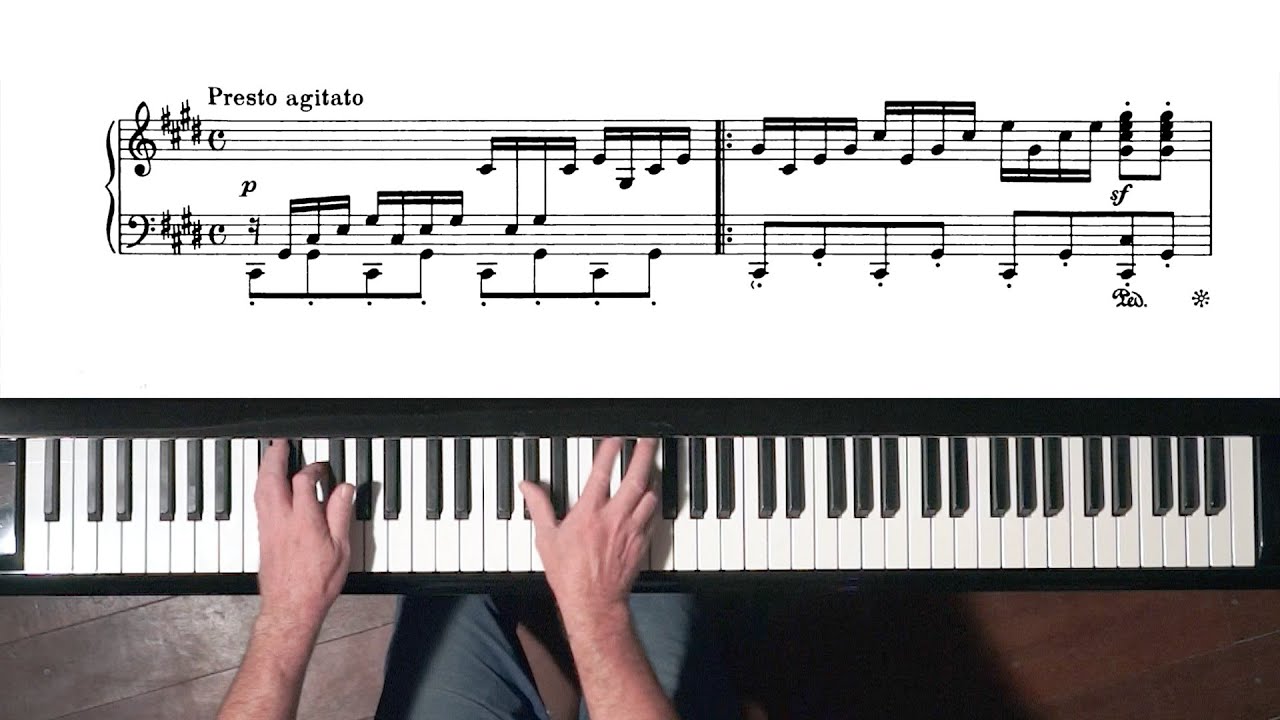 Beethoven “Moonlight Sonata” 3rd mov. Paul Barton, FEURICH piano
