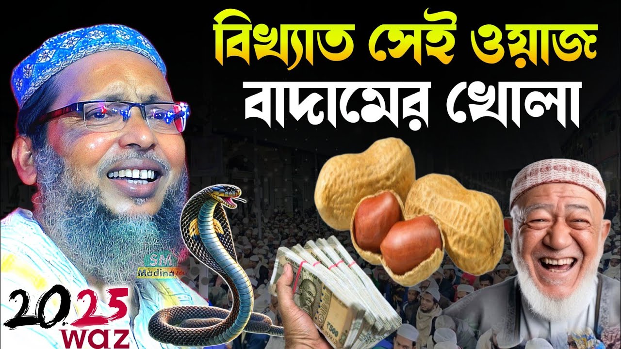 বিখ্যাত সেই ওয়াজ বাদামের খোলা ২০২৫ সালে এসে করলেন┇চরম হাসির ওয়াজ┇khoka maulana waz moshiur rahman
