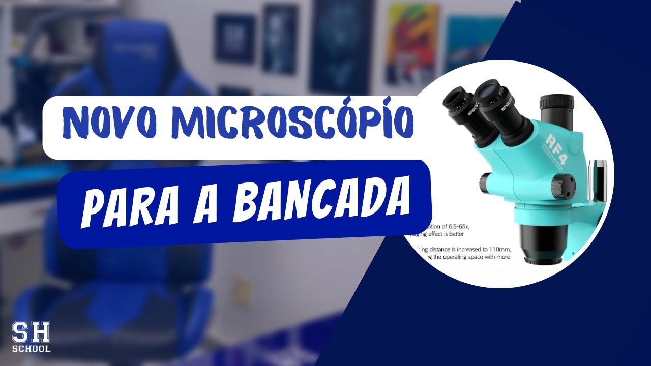 Microscópio Trinocular RF4 - Unboxing