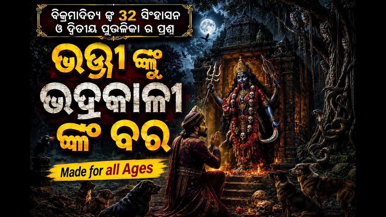 ଭଟ୍ଟୀ ଙ୍କୁ ଭଦ୍ରକାଳୀ ଙ୍କ ବର// ବିକ୍ରମାଦିତ୍ୟ ଙ୍କ 32 ପୁତ୍ତଳିକା//ସିଂହାସନବତିଶ //  ବିକ୍ରମ ବେତାଳ କଥା