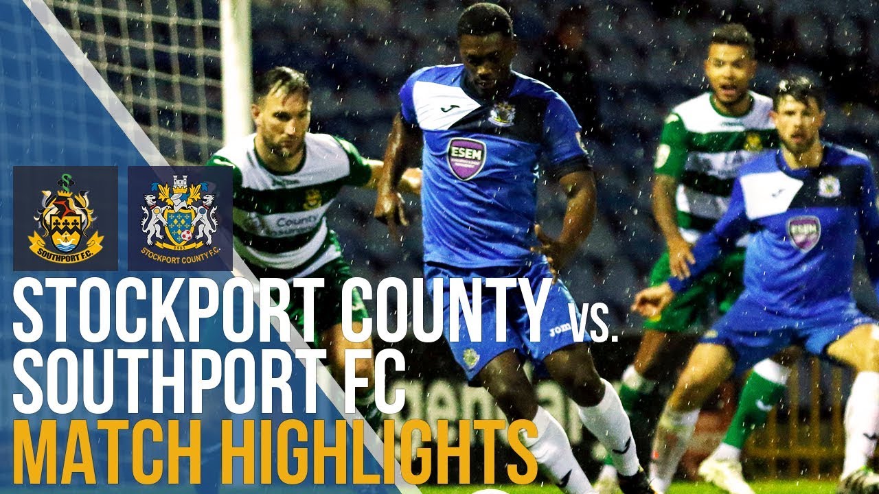FA Trophy - Stockport County Vs Southport FC - Match Highlights - 25.11.17