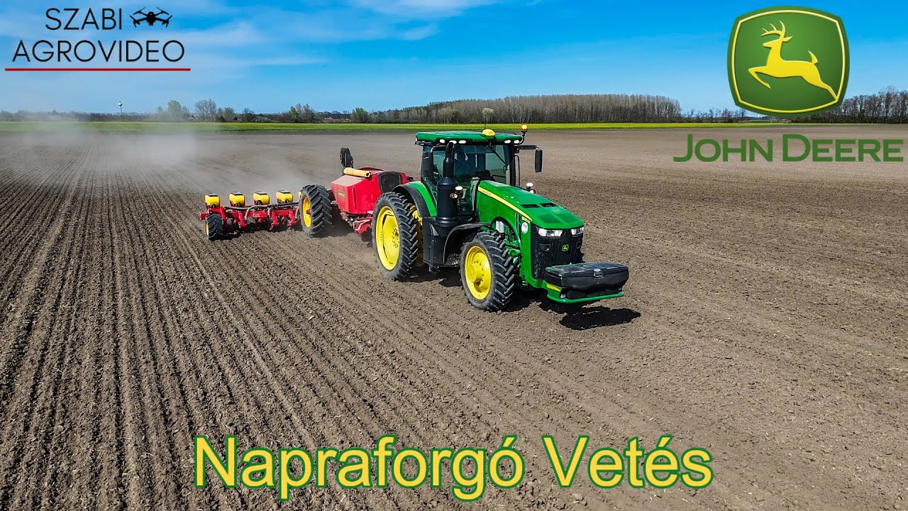 Tavaszi Munkák 2025 | Magágykészítés, Napraforgó Vetés | 2x JD Tractor