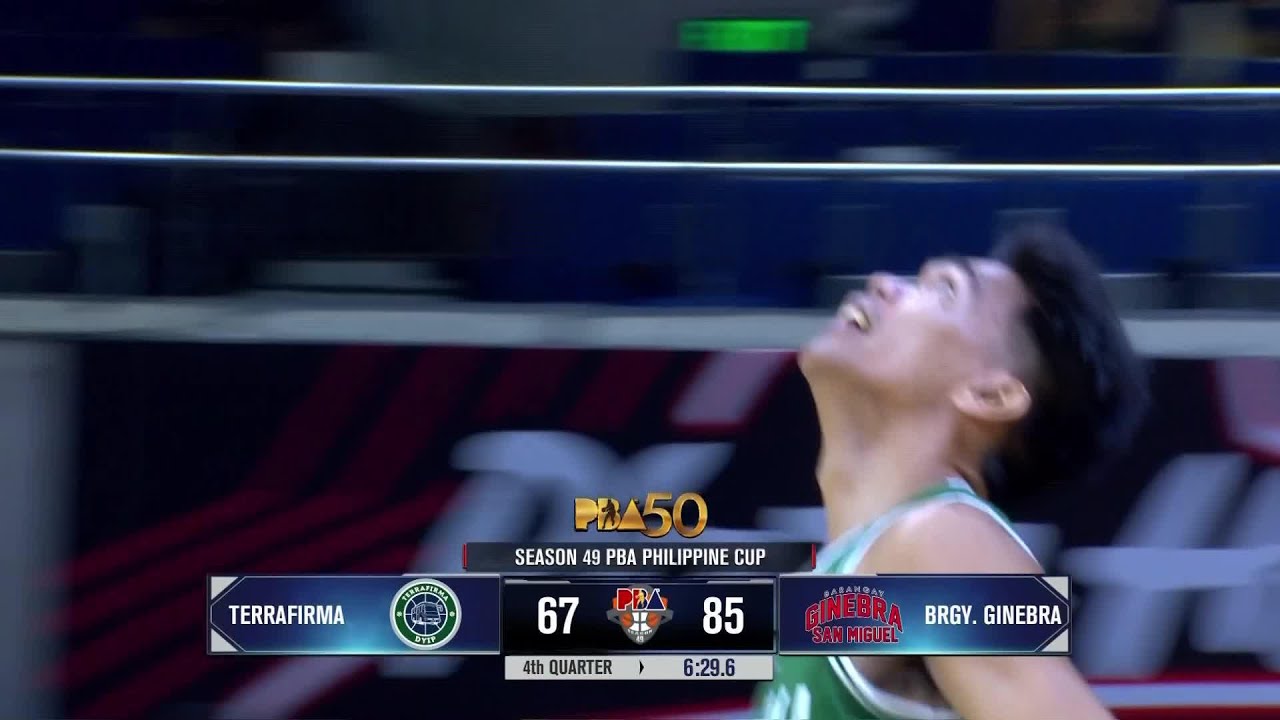 Nonoy STEALS FOR FASTBREAK FINISH for Terrafirma vs. Brgy. Ginebra | PBA Season 49 Philippine Cup