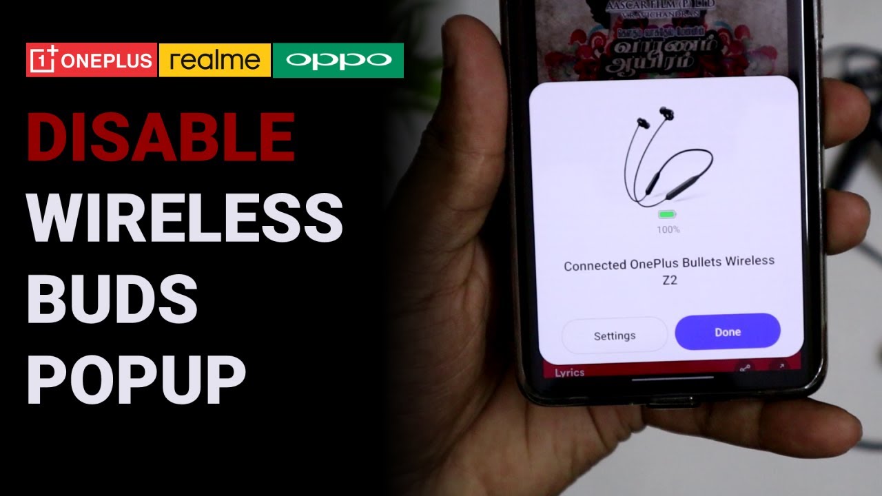 Disable/Remove Buds Connection Popup Notification | OnePlus Realme Oppo | Nearby Device | Wireless