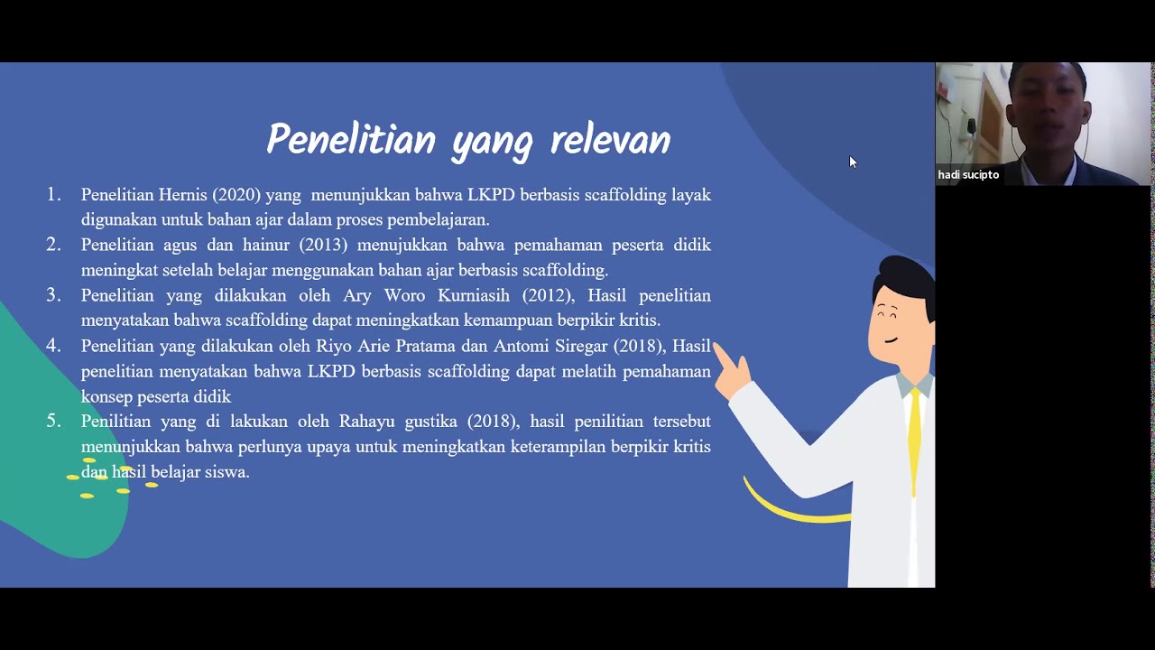 Seminar Proposal Prodi Pendidikan Fisika FKIP UNIB 2021 a.n Hadi Sucipto