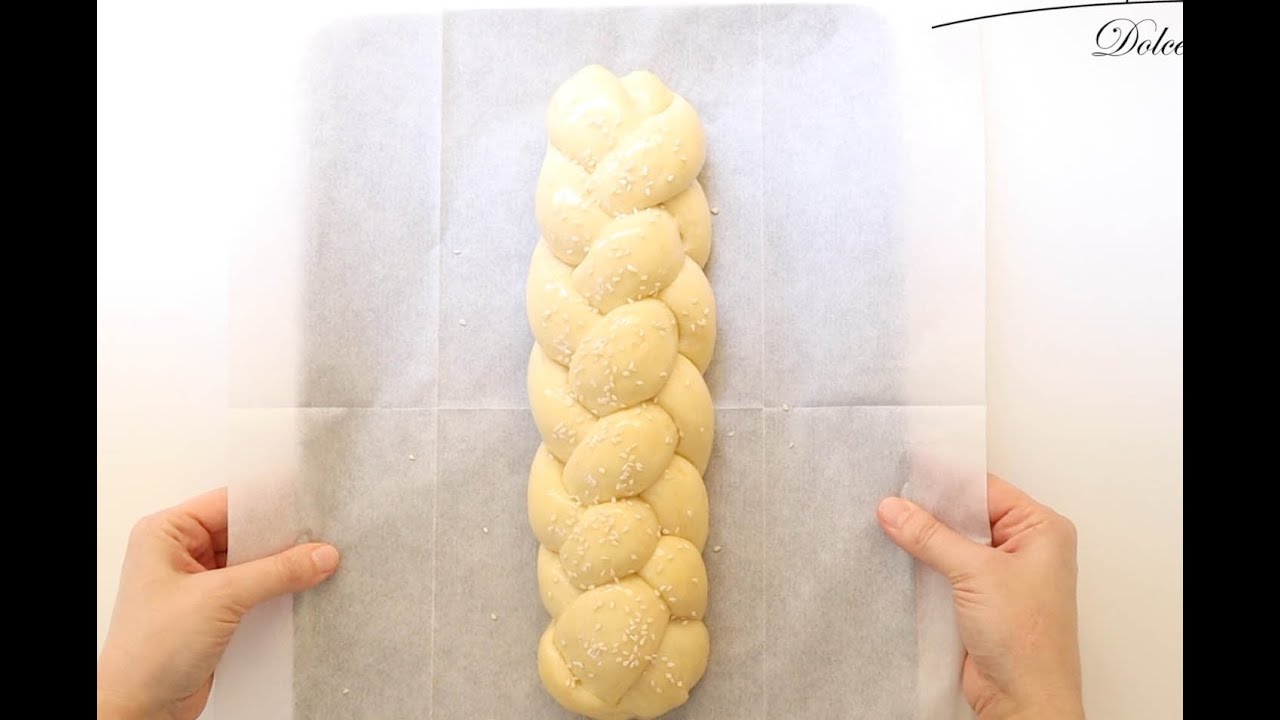 TRESSAGE FACILE de Brioche ou Pain &agrave; 4 Branches / EASY Challah Shaping 4 Strand Braiding Technique