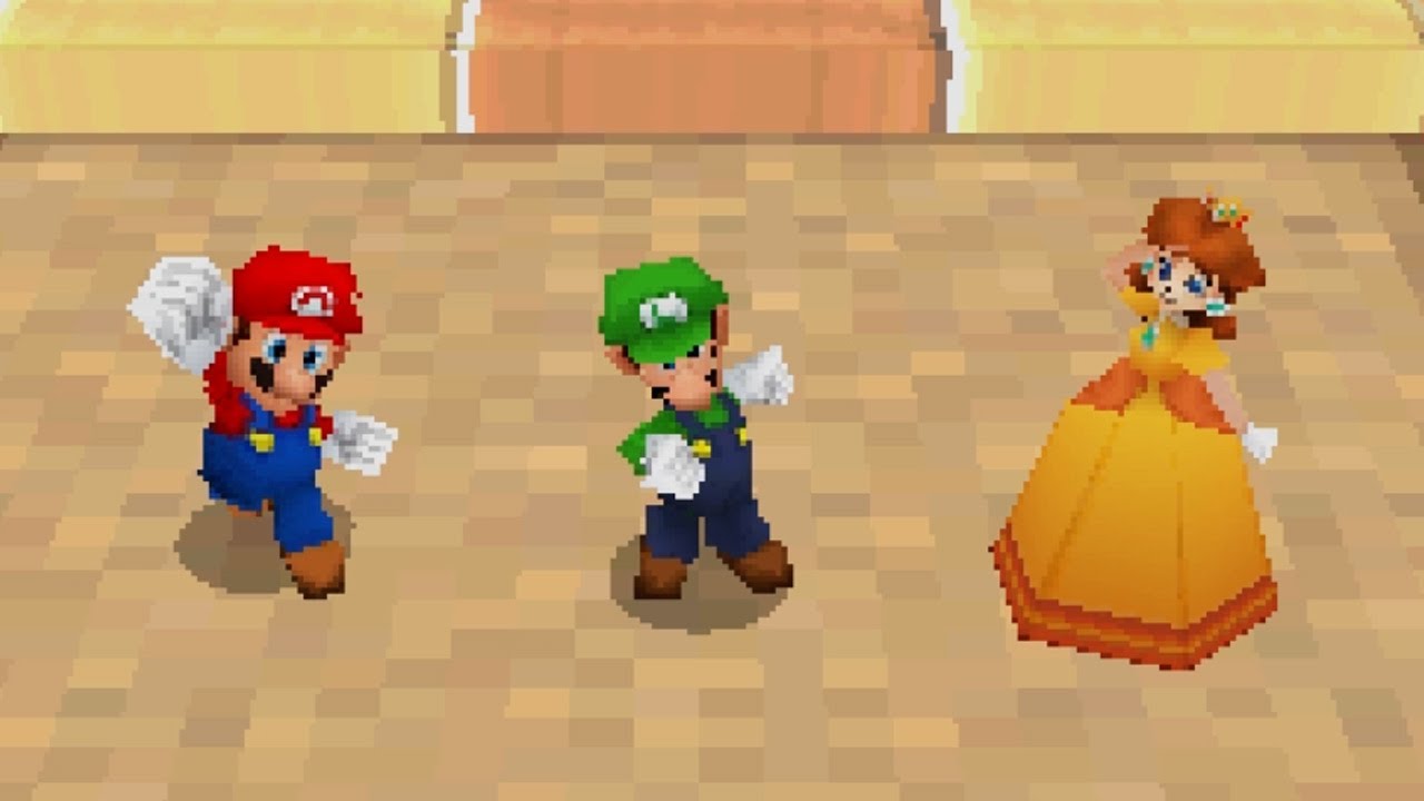 Mario Party DS Rocket Rascals - Mario Vs Luigi Vs Peach Vs Daisy