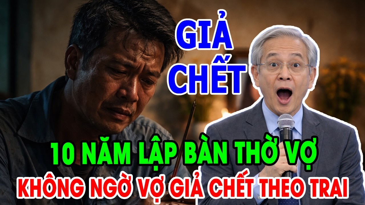 TÂM SỰ CUỘC ĐỜI: 10 NĂM LẬP BÀN THỜ VỢ, KHÔNG NGỜ VỢ CHỈ GIẢ CHẾT ĐỂ BỎ THEO TRAI...