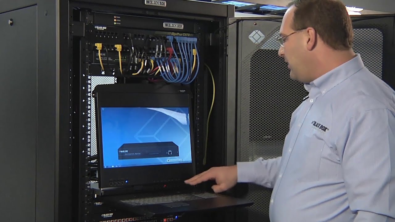 Rackmount KVM Trays for Server Cabinets and IT Racks | Black Box®