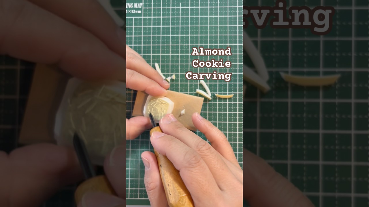 Almond Cookie Carving 