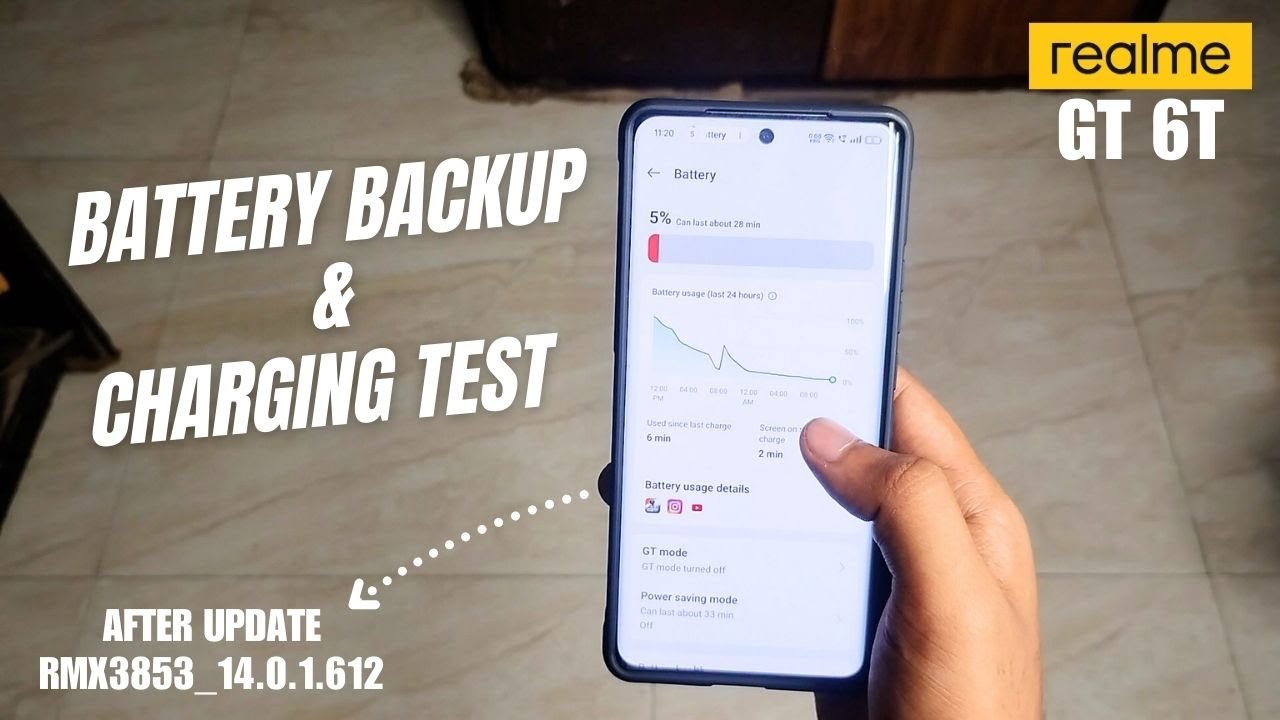 Realme GT6T Battery Backup & Charging Test | After Update