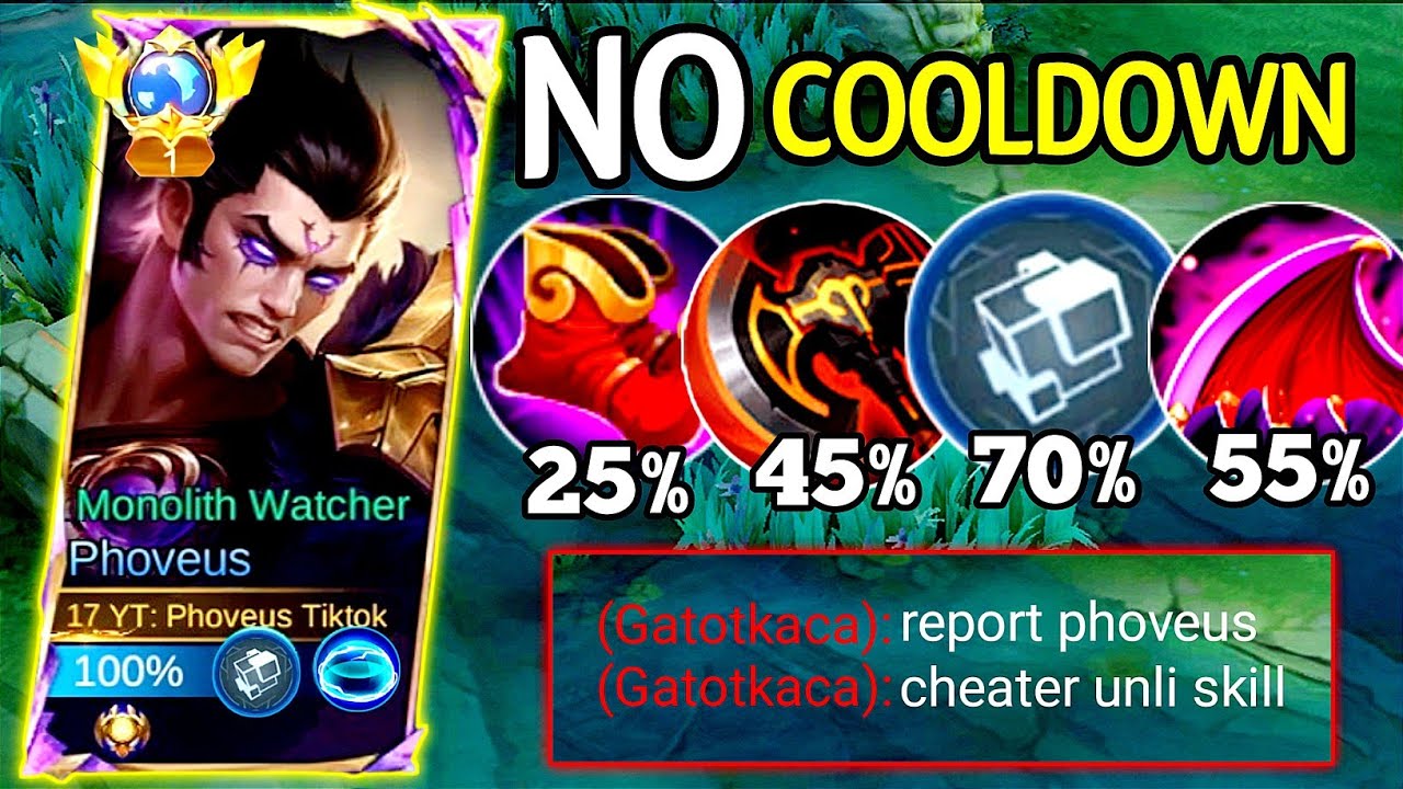 WHEN GLOBAL PHOVEUS ABUSE THIS NEW COOLDOWN EMBLEM AND BUILD😱 TOP GLOBAL PHOVEUS REVAMP GAMEPLAY