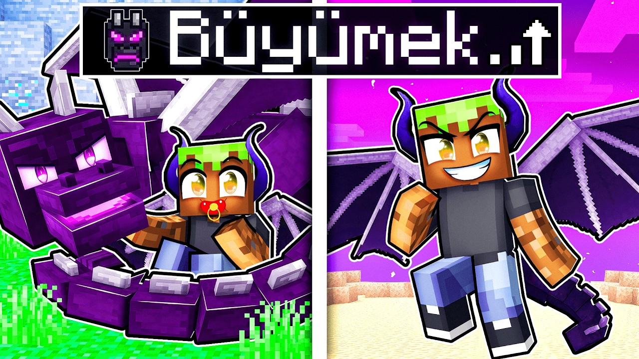 Minecraft ama EJDERHA OLUYORUM
