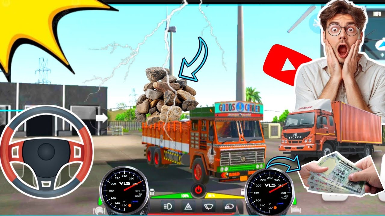 Truck Simulator part 1 ! Simulator game ! Mobile game !!