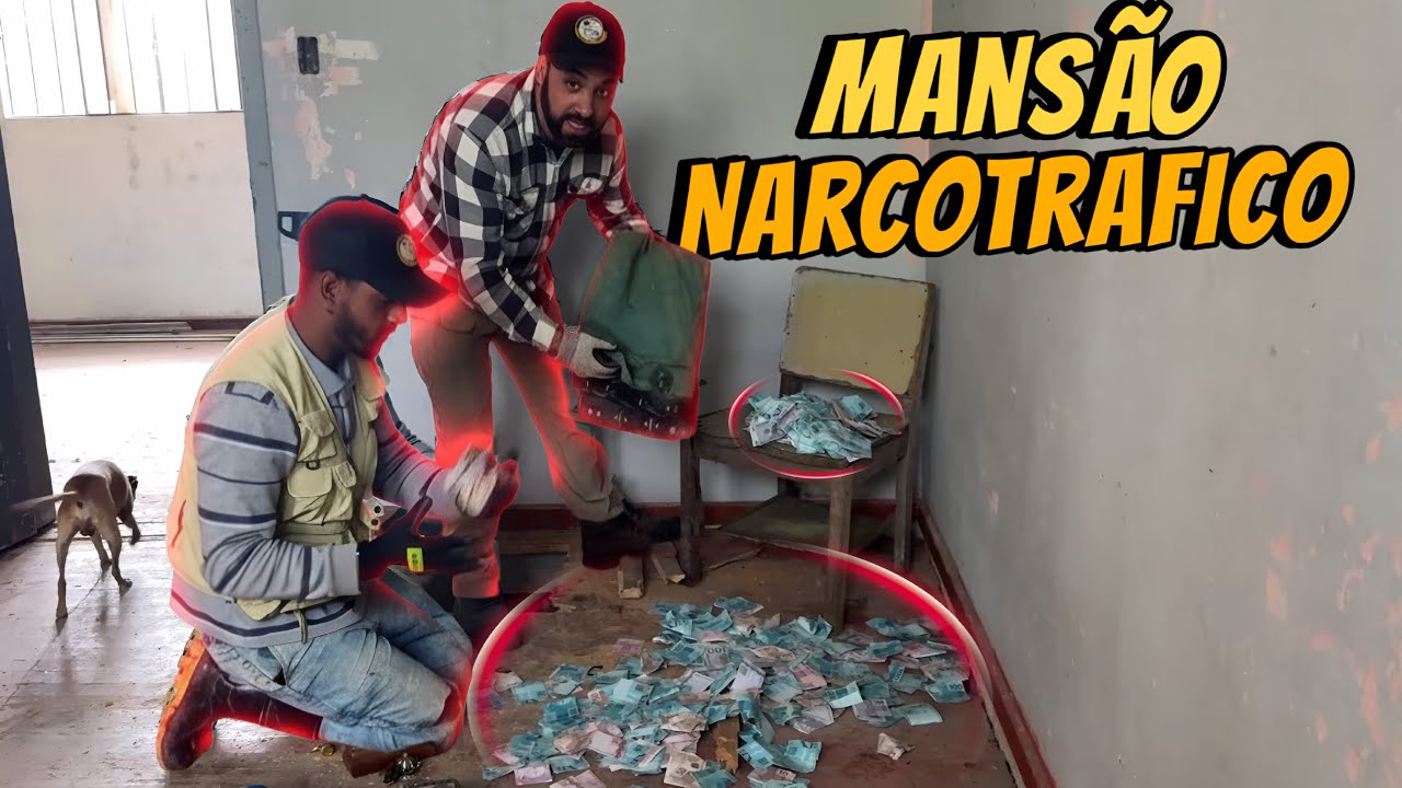 Mansão do narcotráfico com milhões escondido 